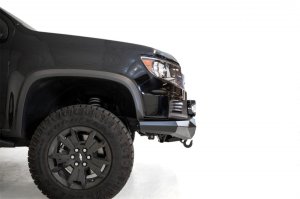 Chevrolet Colorado ZR2 Bumper - Front - Addictive Desert Designs - Stealth Fighter - Hammer Black with Satin Black panels - `21-`27 Chevrolet Colorado ZR2 Bumper - Front - Addictive Desert Designs - Stealth Fighter - Hammer Black with Satin Black panels - `21-`27